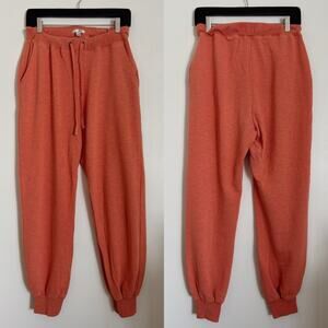 Orange Amuse Society High Waisted Cotton Jogger Sweatpants M